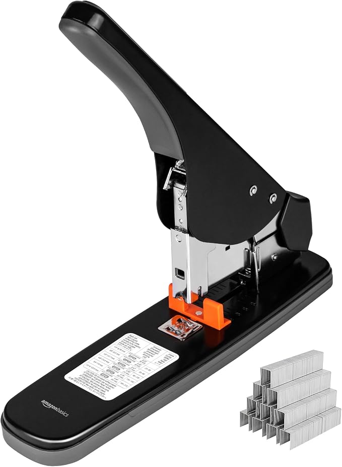 Amazon Basics Effortless Heavy-Duty Stapler, 210 Sheets High Capacity, Large by AmazonBasics