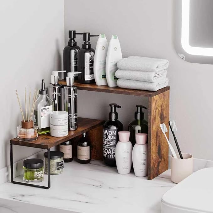 Vfelf Kitchen Countertop Organizer, Spice Rack Cabinet Organizer Shelf - Image 6