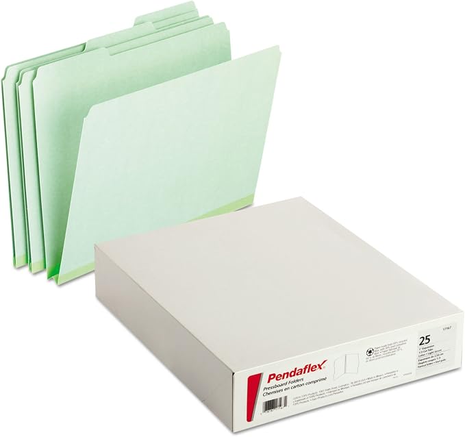 Pendaflex 17167 Pressboard Expanding File Folders, 1/3 Cut Top Tab - Image 3