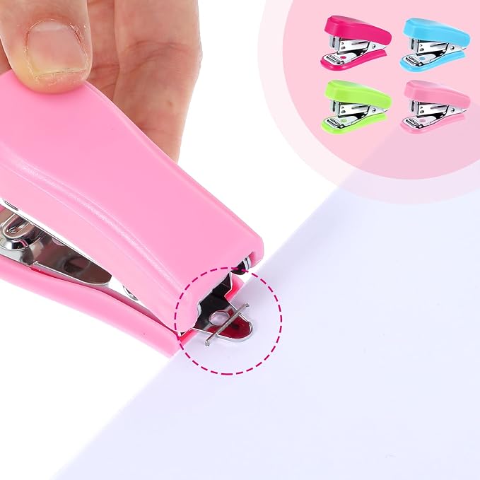12 Pcs Mini Stapler with 12 Boxes Staple, Includes Built in Staple Remover - Image 4