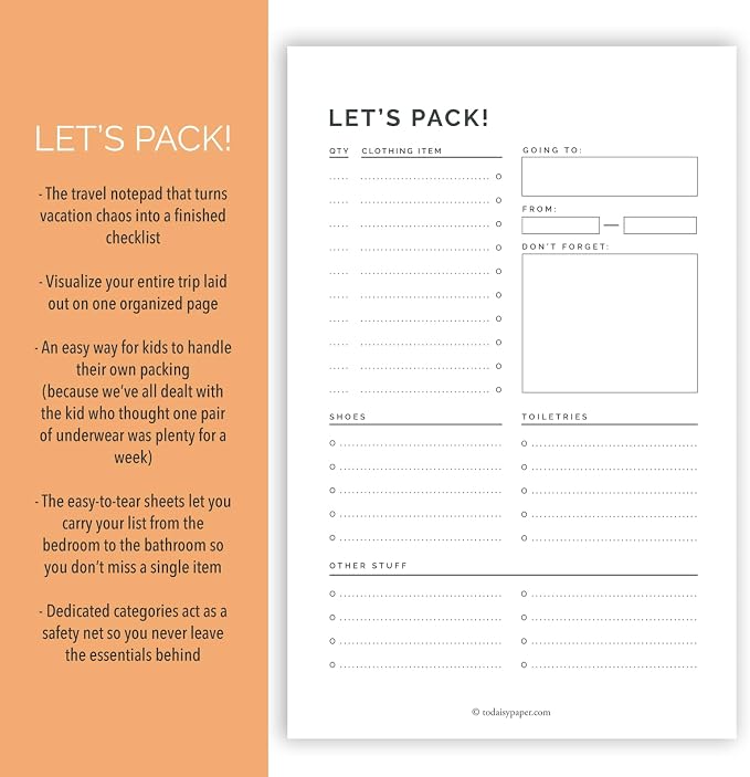 Let's Pack Notepad - Image 2