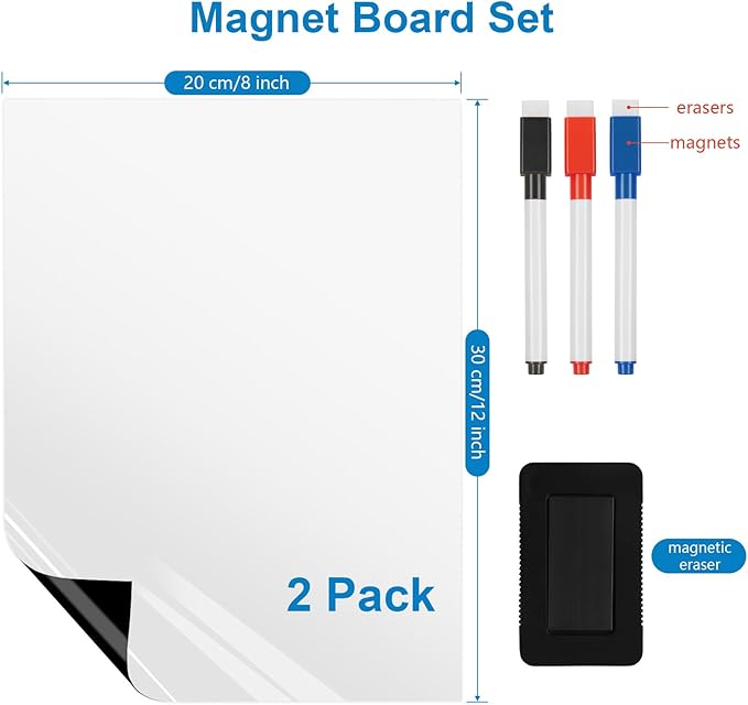 Magnetic Fridge White Board Paper, Kitchen Refrigerator Whiteboard - Image 5