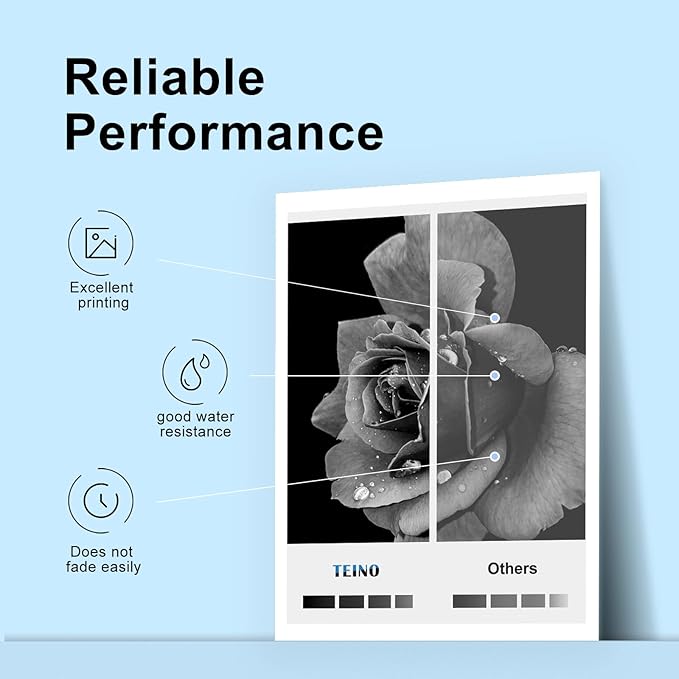 TEINO 60XL 60 Black Ink Cartridge Remanufactured Ink Cartridge Replacement for HP Ink 60 60XL for HP PhotoSmart C4680 C4780 C4795 C4640 D110 DeskJet F4480 F4440 F2430 F4280 Envy 100 110 120 (2 Black)-DeskLoop Office