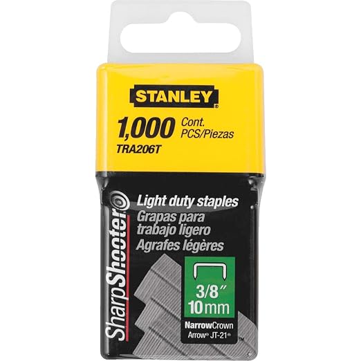 Stanley Tra206T 3/8 Inch Light Duty Staples by STANLEY