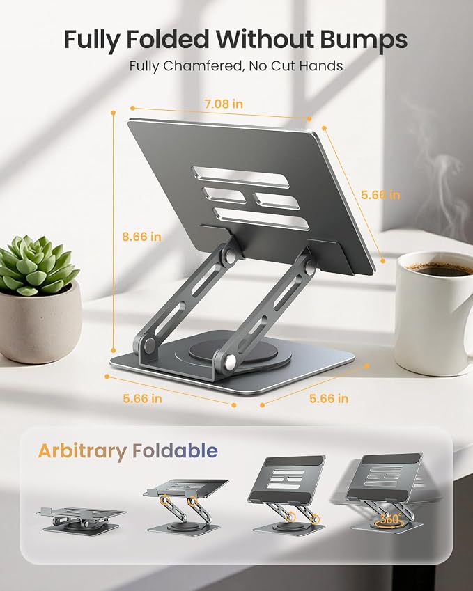 LOXP Metal Tablet Stand, 360 Rotating iPad Stand - Image 4