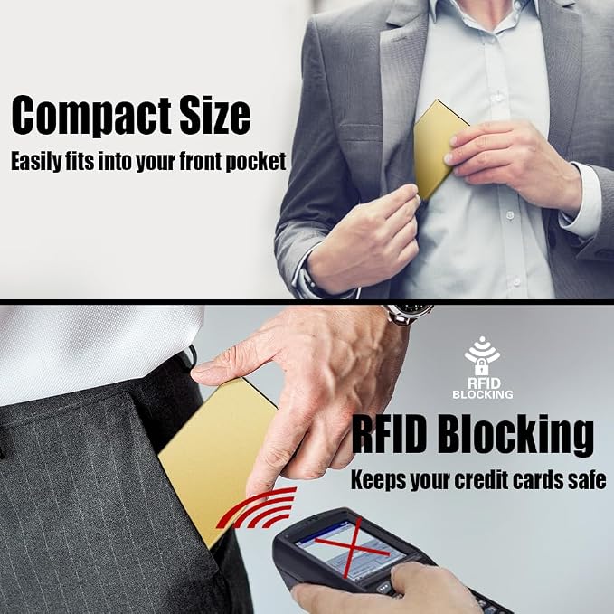FurArt Slim Minimalist Wallet RFID Credit Card Holder - Image 4