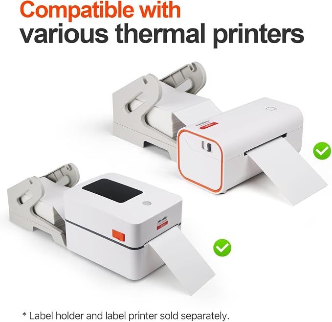 Fanfold 4”x 6” Direct Thermal Shipping Labels Self Adhesive, 500 Postage - Image 4