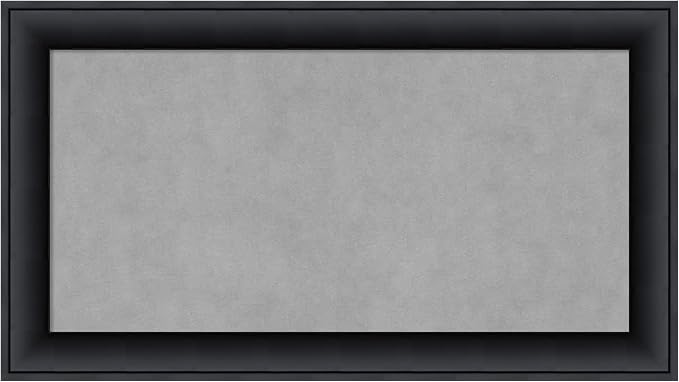 Amanti Art Black Framed Magnetic Board 15x27 Small Vision Board by AmantiArt