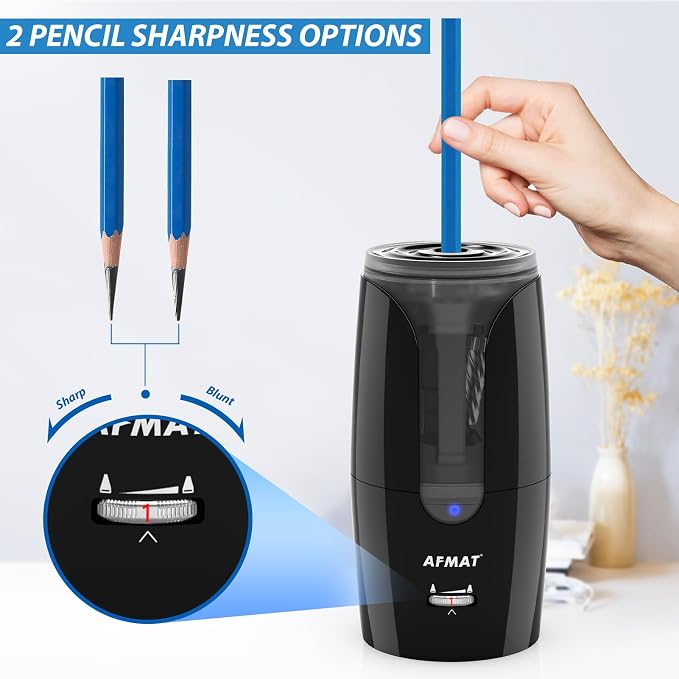 AFMAT Rechargeable Long Point Pencil Sharpener - Image 3