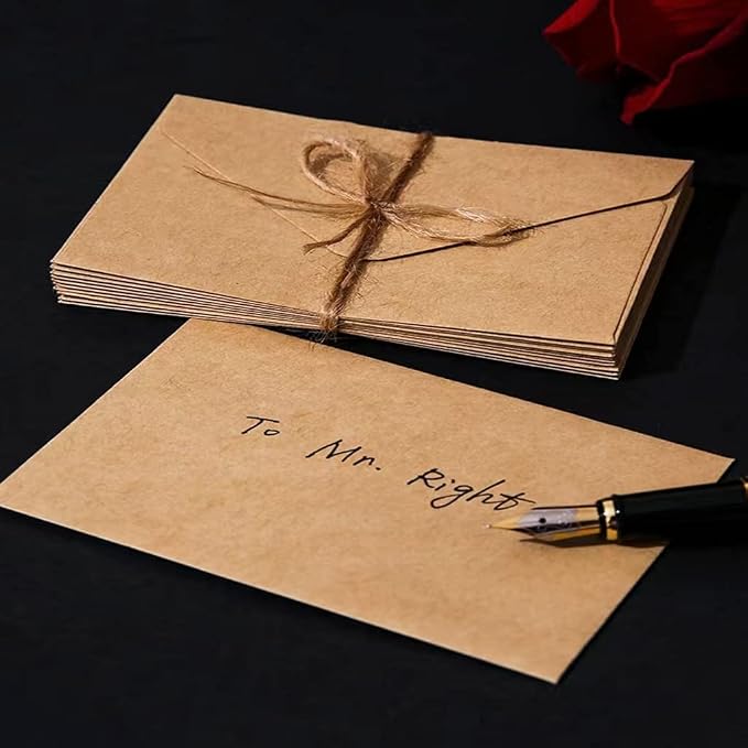50 Packs of A7 Envelopes for Invitation, Kraft 5x7 Envelopes - Image 3