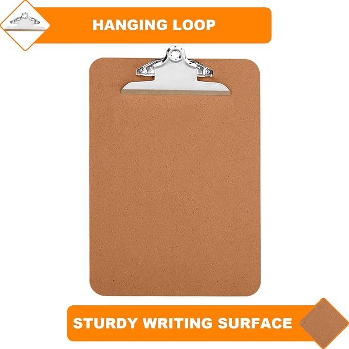 Clipboards, HERKKA 15 Pack Hardboard Office Clipboards Butterfly Clipboards - Image 5