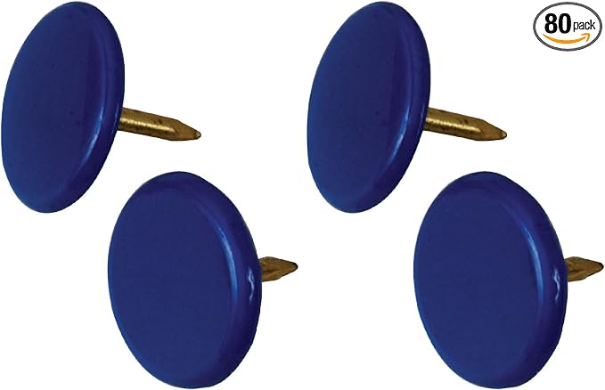 The Hillman Group 122678 40PC Blue Thumb TACK, No Size by Hillman