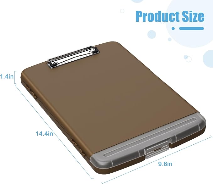 Hongri Clipboard with Storage with Pen Holder, Folder Nursing Clip Board 8.5 x - Image 4