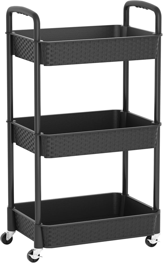 MOYIPIN 3-Tier Plastic Rolling Utility Cart - Image 6