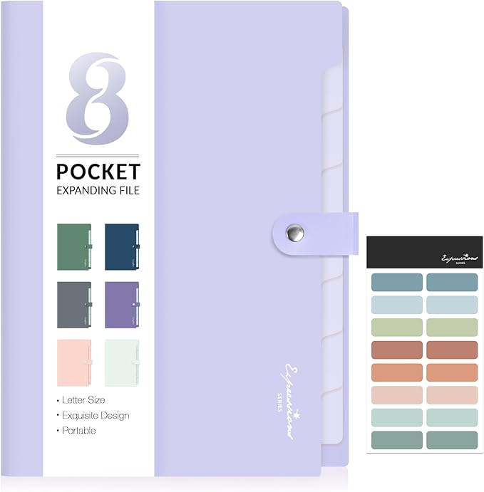 Sooez Elegant Accordion File Organizer by Sooez