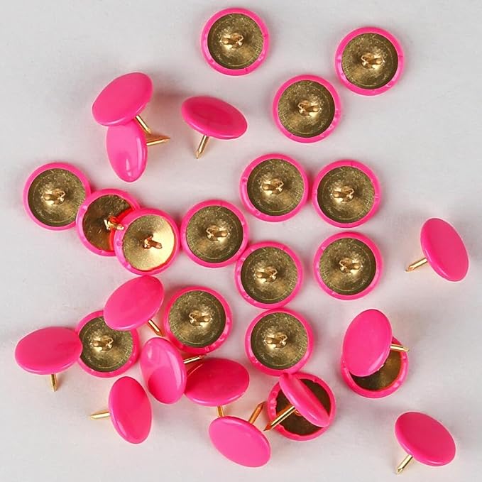 200PCS Thumb Tacks Flat Push Pins Wall Tacks Round Head Thumbtack - Image 3