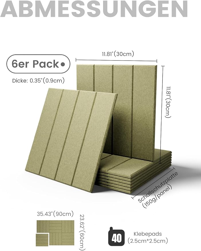 Bumusty Large Cork Board Alternative-36 x 24" Felt Bulletin Board Tiles - Image 3