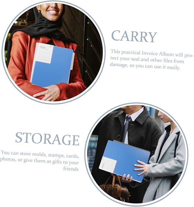 DOITOOL Heavy-Duty Business Check Binder Receipt Folder Organizer Invoice - Image 2