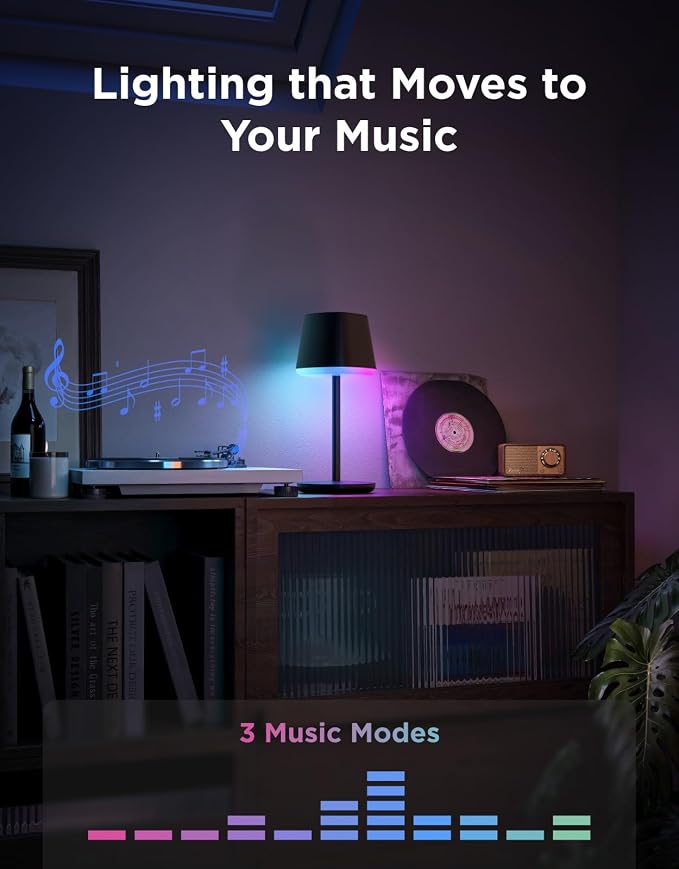 Govee Smart Cordless Table Lamp Classic, RGBIC Rechargeable Table Lamp - Image 6