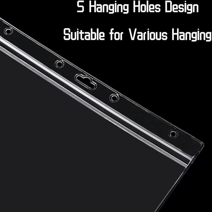 5 Pack Sheet Protectors，8.5" x 11" Waterproof Resealable Zip Wall Sign Holder - Image 5