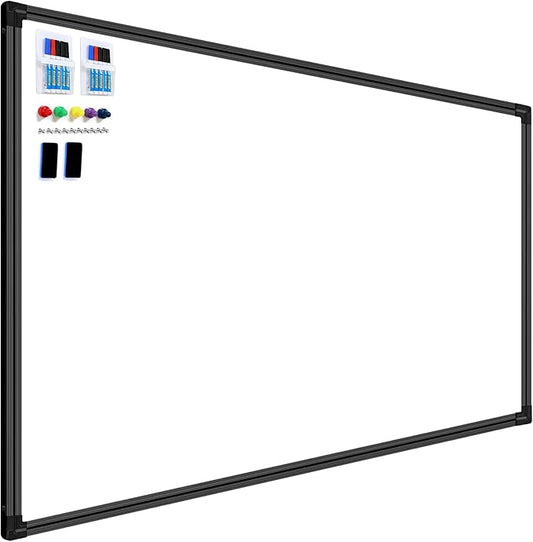 H-Qprobd 8'x4' Whiteboard Commercial-Grade Large Magnetic Dry Erase White Board for Wall - 96"x48" Presentation Boards for Business, Education & Government - Aluminum Frame Wall Mounted Whiteboard-DeskLoop Office