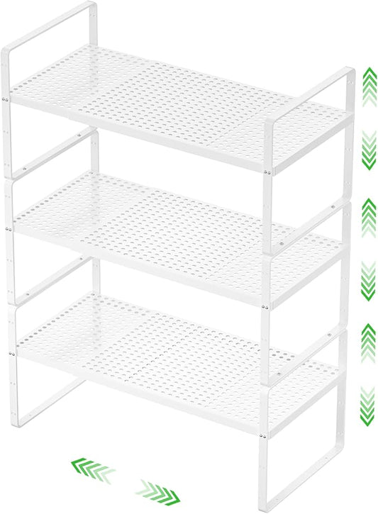 SOFRON Expandable Cabinet Storage Shelf Stackable Organizer Rack by SOFRON
