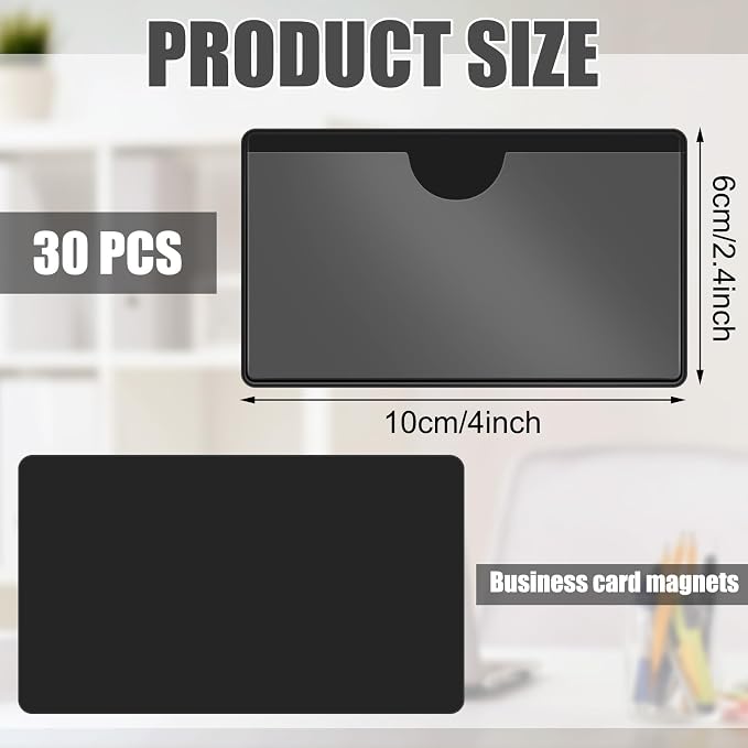 Gilprop 30 Pcs Magnetic Label Holders Pallet Rack 4 x 2.4 Inch Magnetic Labels - Image 2