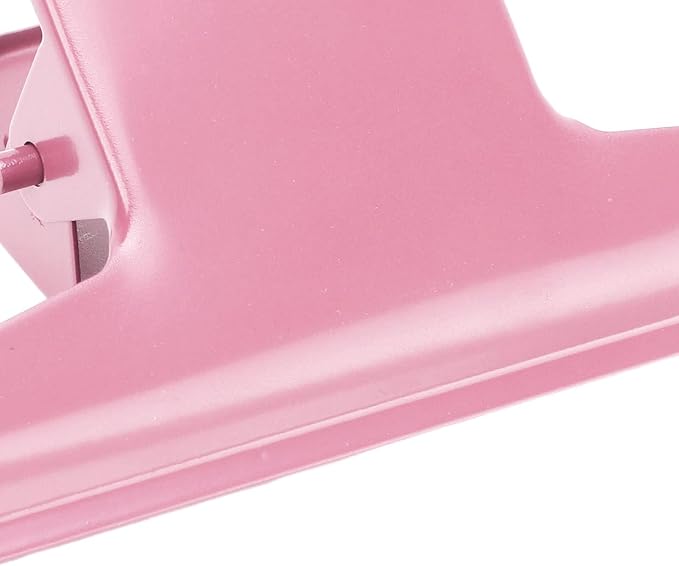 Large Heavy Duty Bulldog Clip, 3.9 Inch Pink Metal Binder Clips Strong Grip - Image 8
