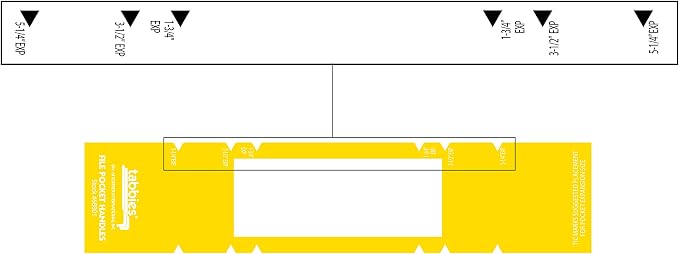 Tabbies File Pocket Handles, 9.63 X 2, 12 Sheets/Pack - Image 7