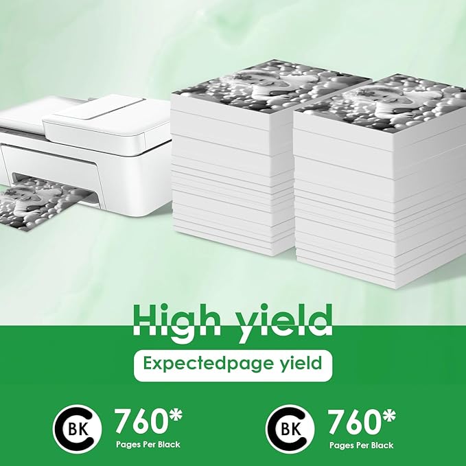 664XL Ink Cartridge Replacement for 664 664XL 664 XL Ink Cartridges Black and Color for DeskJet Ink Advantage 1115 2135 2138 3635 3636 3638 4535 4536 4538 4675 4676 4678 Printer Ink 2 Black-DeskLoop Office