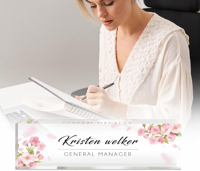 Personalized Office Name Plate for Desk, Custom Employee Appreciation Gifts - Image 2