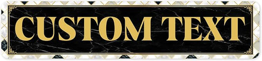 Custom Sign, Custom Street Sign, 11 Font Colors, 13 Font Styles, 4 Hole Options by MySignCenter