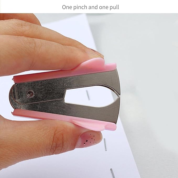 Modern Pink Plastic Staple Remover, Office School Supplies, Staple Puller Tool - Image 5
