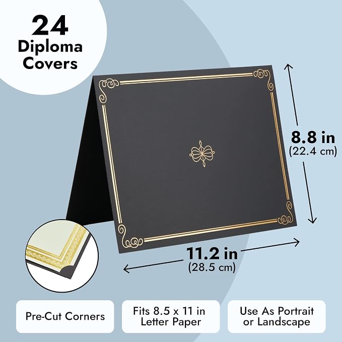 24-Pack Black Certificate Holders - Image 4