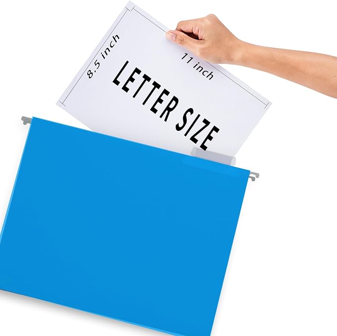 HERKKA Hanging File Folders, 60 Pack Reinforced Letter Size Hanging Folders - Image 4