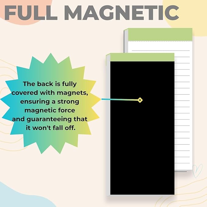 BIPEND 6 Pack Magnetic Notepads - Image 3