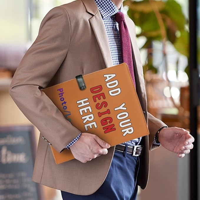 Personalized Padfolio with Logo Photo Name, Custom Business Portfolio Folder - Image 3