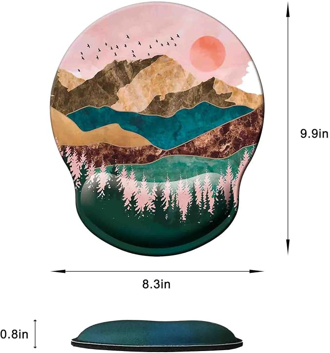 Mouse Pad with Wrist Support, Ergonomic Mouse Pad with Memory Foam Wrist Rest - Image 6