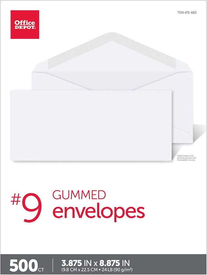 Office Depot All-Purpose Envelopes, Box Of 500 - Image 4