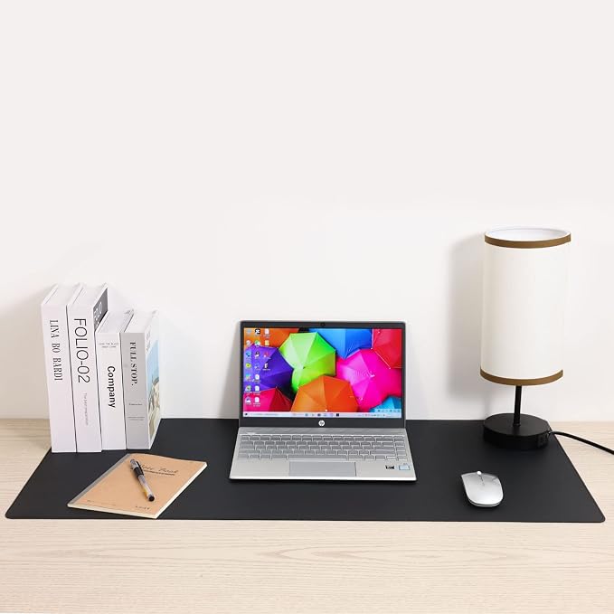 Wolaile PU Leather Desk Pad Blotter 27x13 inches, Non-Slip Base Waterproof - Image 8
