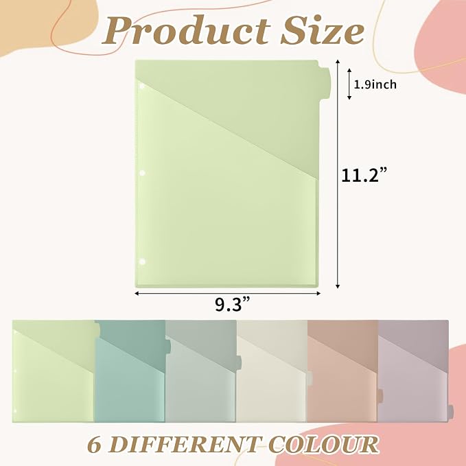 Epakh 12 Pcs Binder Dividers for 3 Rings Binders Index Dividers - Image 2