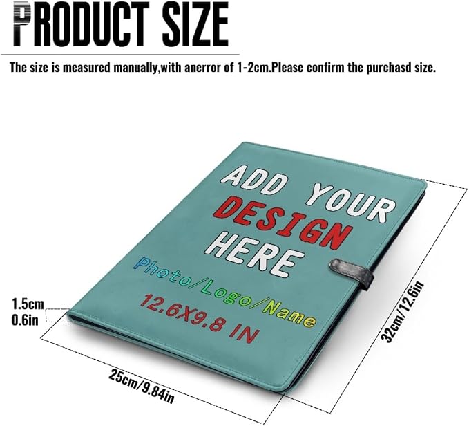Personalized Padfolio with Logo, Custom Business Portfolio with A4/US Letter - Image 4