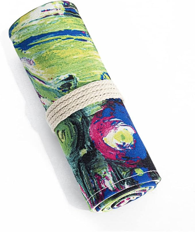 DIYOMR 24/36/72 Slots Pencil Wrap Roll Up Bag, Artist Colored Roll - Image 7
