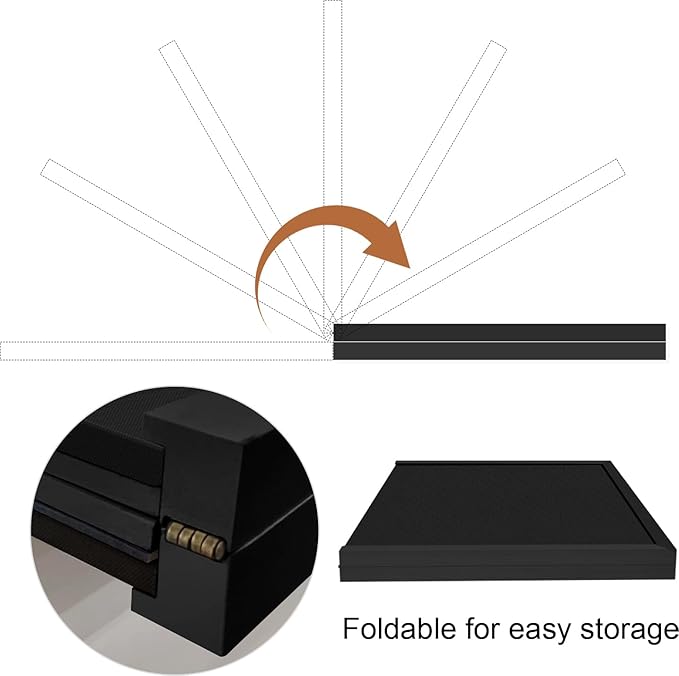 Miratino Large Bulletin Board, 48 "x 36" Black Cork Boards for Walls with Frame, Pin Display Board Vision Board for Home School Office Decor-DeskLoop Office