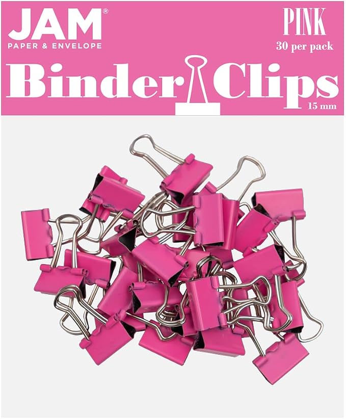 JAM PAPER Colorful Binder Clips by JAMPaper