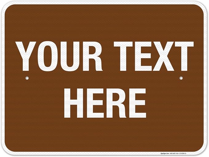 Custom Sign, Personalized Metal Signs, Customize by SigoSigns
