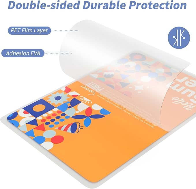 3 Mil Laminating Sheets 200 Packs, Thermal Laminating Pouches Holds 8.5" x 11" Sheets, Clear Laminator Plastic Paper 9 x 11.5 Inches - Rounded Corner Letter Size-DeskLoop Office