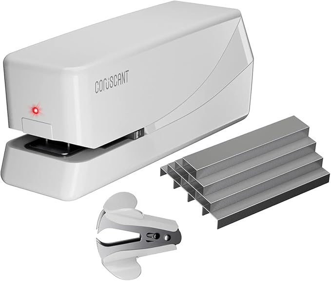 Coruscant Electric Stapler, No Jam Easy Reload, 25 Sheet Automatic Staplers by coruscant