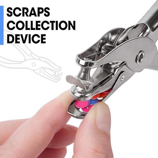 6 Pack Single Hole Punch, 1/4" Paper Hole Puncher - Image 4