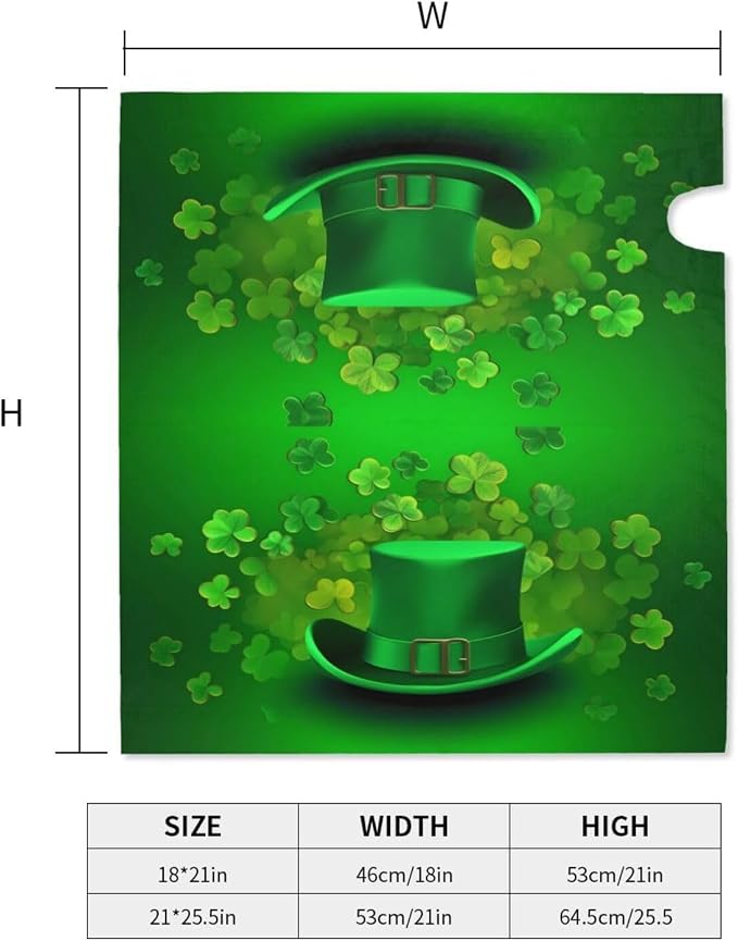 Ouqiuwa Three Leaf Clover Welcome Magnetic Mailbox Cover, St Patrick's Day - Image 5